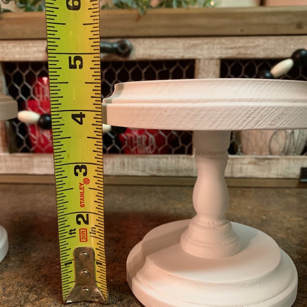 White Wood Risers / Stands - Picture 7 of 8